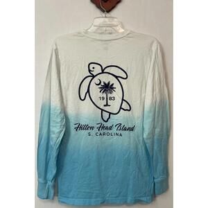 Southern Spirit Hilton Head Island SC Womens Small Blue & White Tshirt! A6825